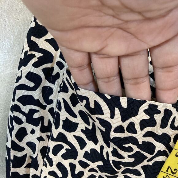 Richard Warren Top Women 12 Silk Printed Long Sleeve Pockets Button Up Vtg‎ - Picture 9 of 13